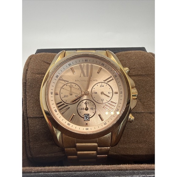 Michael Kors Accessories - Michael Kors Bradshaw Rose Gold-Toned Stainless Steel Women's Chronograph A21